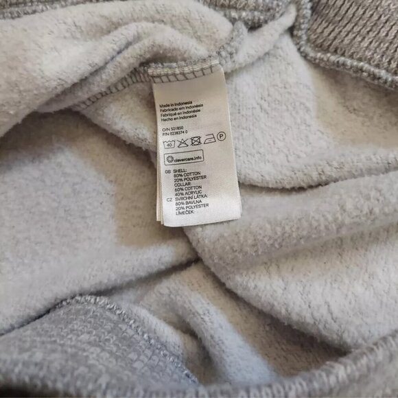 H&M Knit Shawl Collar and Cuffs Fleece Sweater Sweatshirt Grey Mens Sz M - Picture 5 of 5